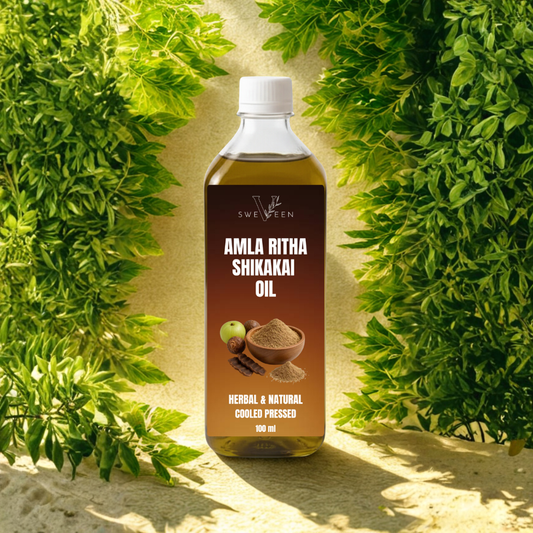 Sweveen Amla Ritha Shikakai Oil – Cold-Pressed, Deep Nourishing Hair Care - sweveen