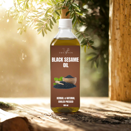 Sweveen Black Sesame Oil – Cold Pressed, 100% Pure & Natural - sweveen